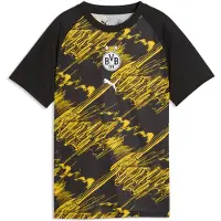 Puma Bvb Borussia Dortmund 25/26 Pre Match Junior Short Sleeve T-shirt Vert 11-12 Years Enfants
