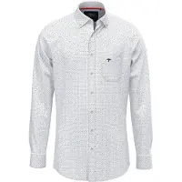 Fynch&Hatton Multicolor Minimal Print Long Sleeve Shirt Blanc L Homme