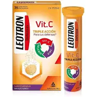 Leotron Vitamina C Effervescent Nutritional Supplement 36 Units Clair