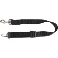 Flamingo Ceinture de voiture connecteur Kura pour petits chiens noir