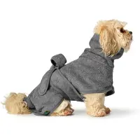 Hunter Peignoir de bain pour chien Riga, taille:60 cm, couleur:gris