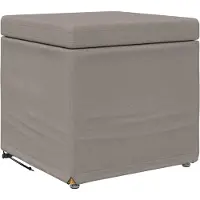 vidaXL Tabouret Taupe 41 x 41 x 40 cm Tissu et bois pressé