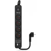 KERG M02523 Usb C/a Power Strip 4 Outlets With Switch 3 M 16a Clair One Size / EU Plug 220V