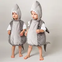 That's Mine Hank Shark Suit Custom Gris 3-6 Años Enfants