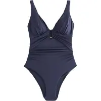 Next Maillot de bain modelant bleu marine