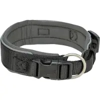 Trixie Collier Premium Hond Extra Breed Zwart / Grafiet Grijs (Chien, Général)