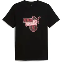 Puma Ac Milan Football Culture Short Sleeve T-shirt Noir L Homme