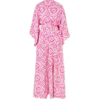 IZIA Robe rose / blanc