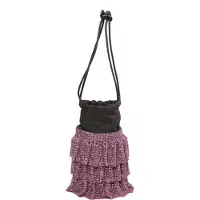 FELIPA Poche ventrale rose / noir