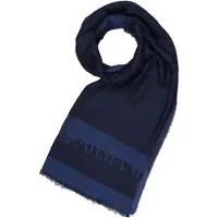 Emporio Armani Écharpe 'Emporio Tuch' bleu marine