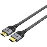 UNITEK KABEL HDMI 2.1 8K LUX OPLOT 3M (3 m), Câble vidéo, Noir, Gris