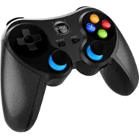 IPEGA 9157 Manette connectée Bluetooth 5.0 (iOS, Android, Windows) avec support téléphone (Android, iOS, PC, PS3, PS4, Switch, Windows), Manette, Noir