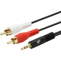 TB Print Cable 3,5mm MiniJack -2x RCA M/M 2,5m