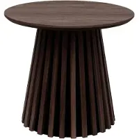 Ebuy24 Osaka table basse table d’angle placage chêne fumé.