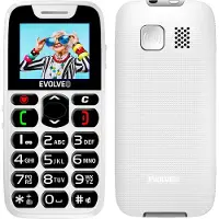 Evolveo EasyPhone, téléphone mobile pour seniors s nabíjecím stojánkem, bílá (1.80"), Téléphone portable à touches, Blanc