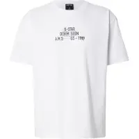 G-Star T-shirt Multi Technique Graphic Relaxed - Blanc - Hommes