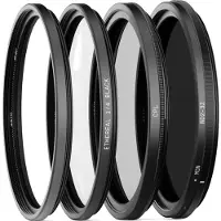 Urth Kit de filtres cinématographiques 49 mm Plus+ (UV, CPL, ND32, Ethereal 1/4 Black Mist)