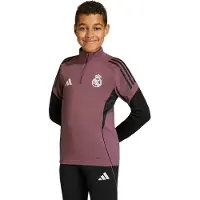 Adidas Real Madrid 25/26 Tiro Competition Training Junior Half Zip Sweatshirt Violet 9-10 Years Enfants