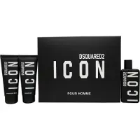 Dsquared2 Coffret cadeau DSquared² Icon Pour Homme 100 ml EDP + 100 ml gel douche + 100 ml baume après-rasage