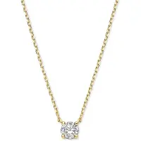 SPARKLE14 Kette Zirkonia 0,8 mm 42 cm - 4 - Gold, (Or 14 carats, Or 14k)