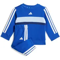 Adidas Seasonal Essentials Tiberio 3 Stripes Fleece Crew Set Bleu 3-6 Months Enfants
