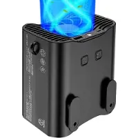 Generique Ventilateur portatif à pince à la taille pour collier, 12000MAH, plus de 24H de fonctionnement, flux d'air puissant, ventilateur de refroidissement, main libre