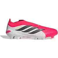 Adidas Bottes de football Predator League sans Lacets Homme, conçues marquer, lot Born For Goals Pack, terrain ferme FG Lucid Red/Core Black/Cloud Whi