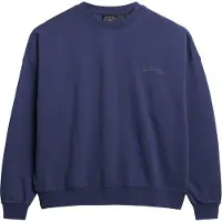 Superdry Essential Logo Gd Relax Crew Sweatshirt Bleu XS Femme