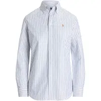 Ralph Lauren Chemisier bleu clair / cognac / blanc