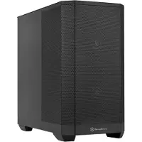 Silverstone Technology SETA H2M Kompatibel mit Motherboards mit nach hinten gerichtetem Anschluss,SS (ATX), Boîtier PC, Noir