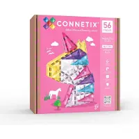 Connetix Ensemble d'aimants - 56 Parties - Glitter Unicorn Pack - - UneTaille - Jouets Magnétiques