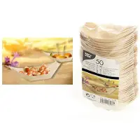 Papstar 50 BARQUETTES AMUSE-BOUCHES BOIS 14X8CM NATUREL