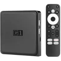 Orbsmart Lecteur Streaming Android TV 4K HDR avec WiFi 6, Chromecast et applications premium (32 Go, Android 14), Boîtier de diffusion en continu, Noir
