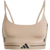 Adidas Hyperglam 3 Stripes Low Impact Sports Bra Beige XL Femme