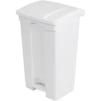 Jantex Poubelle de cuisine à pédale blanche 87 L