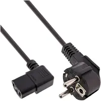 InLine 16752H câble électrique Noir 0,3 m Prise d'alimentation type F Coupleur C13