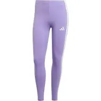 Adidas Femmes, Leggings, Leggings Femme Essentials 3-Stripes Cotton, Violet Fusion/Blanc, XS (XS), Blanc, Violet