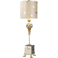 Flambeau Pompadour X lampe de table crème, argent FB-POMPADOURX-TL