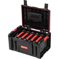 Qbrick Z257776PG001 Boîte à outils PRO 2.0 avec 5x PRO Organiser Multi - Noir, 450 x 334 x 240 mm