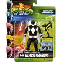 Power rangers Akcja Figurki Mighty Morphin : Auto-Morphin Black Ranger 12 cm