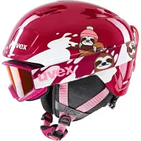 Uvex Heyya Set (Speedy Pro) Berry/White Sloth 46-50 cm Casque de ski