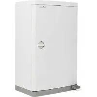 Janibell Seau à couches Seau à couches Poubelle blanche 43 L avec grande capacité et pédale