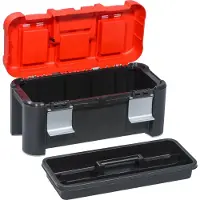 Allit mallette à outils McPlus Alu 21 PP rouge/noir non équipée