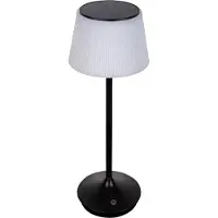 Näve Lampe de table LED noire, variateur tactile, batterie, H 38 cm