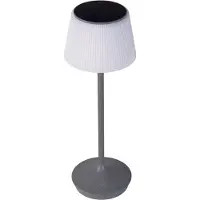 Näve Lampe de table sans fil Extérieur Lampe de table solaire à intensité variable Lampe solaire grise 5310716