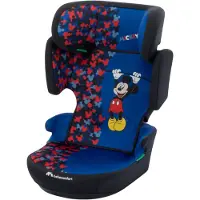Bebeconfort Disney Hera i-Safe, Siège enfant reboarder, 3,5-12 ans (100-150 cm), Pliable, Installation de la ceinture, 14 positions de l'appui-tête, Fun Mickey