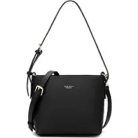 Carlheim Femmes, Sac à main, Selma, sac à main en cuir véritable, élégant et fonctionnel, Noir