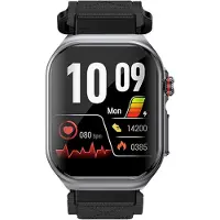 Knauermann Montre connectée avec ECG, téléphonie, analyse santé complète et autonomie prolongée