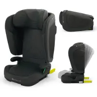 Kinderkraft UNITY 2 Siège enfant 15-36 kg i-Size, réglable en hauteur, fixation ISOFIX & ceinture, protection contre les chocs latéraux, porte-boisson, noir