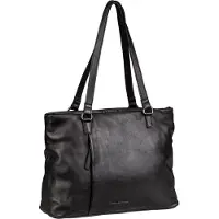 Green Burry GREENBURRY Cuir sac shopper sac à épaule Colombiana Shopper Black noir